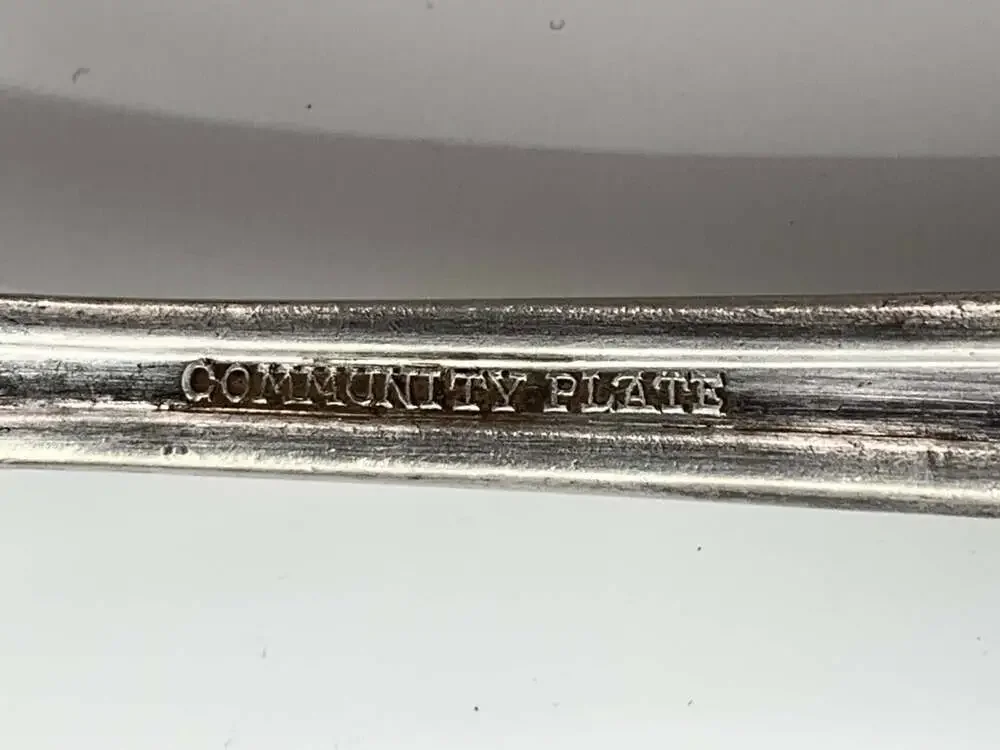 3 Community Plate silver plated Serving Spoons